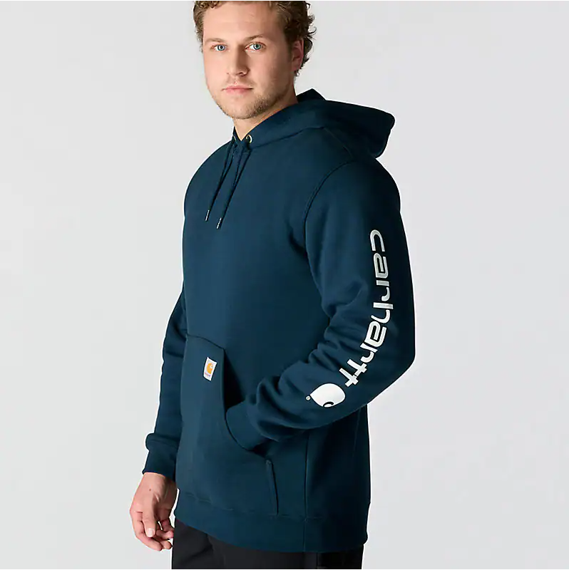 Loose Fit Midweight Logo Sleeve Graphic Sweatshirt