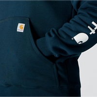 Loose Fit Midweight Logo Sleeve Graphic Sweatshirt