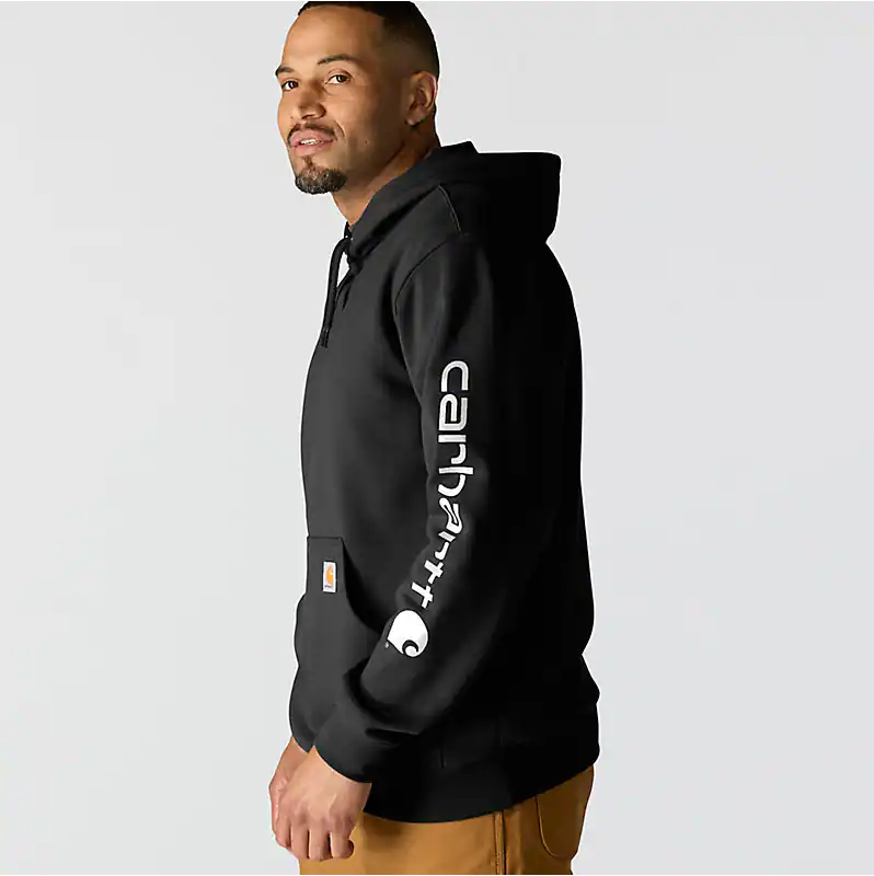 Loose Fit Midweight Logo Sleeve Graphic Sweatshirt