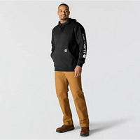Loose Fit Midweight Logo Sleeve Graphic Sweatshirt
