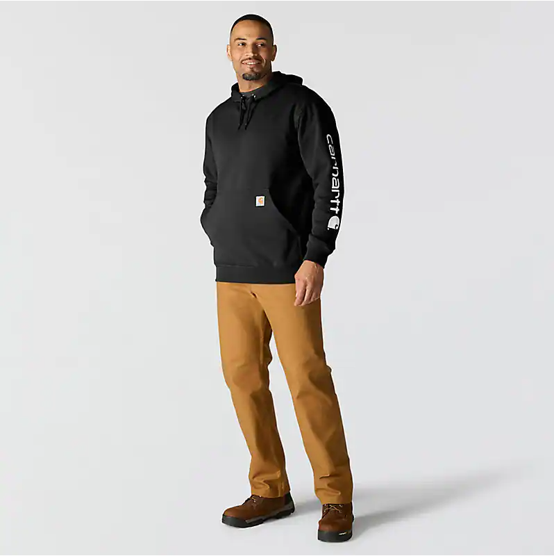 Loose Fit Midweight Logo Sleeve Graphic Sweatshirt