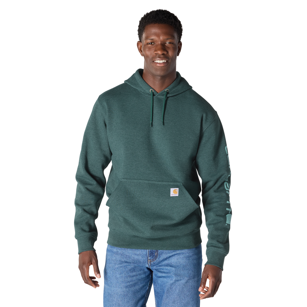 Loose Fit Midweight Logo Sleeve Graphic Sweatshirt