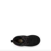 Black UGG boot on a white background