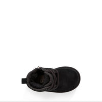 Black boot on a white background