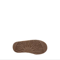 Brown sole of a shoe on a white background