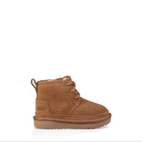 Brown UGG boot on a white background