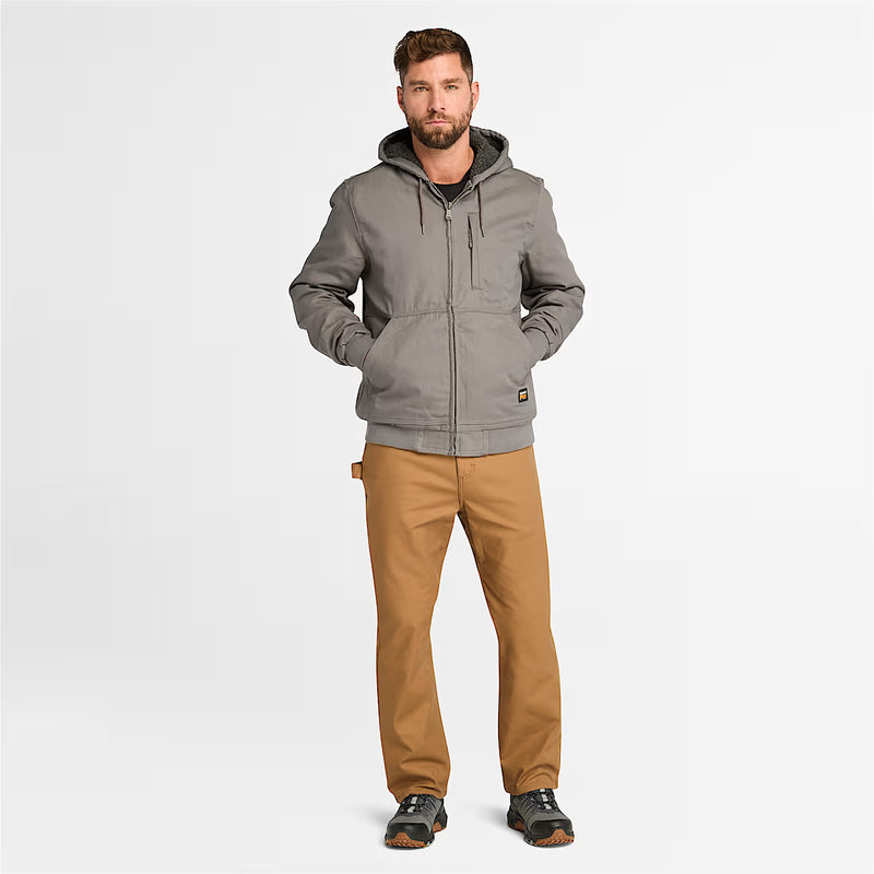 Men's Gritman Fleece-Lined Hooded Canvas Jacket (TB0A1VB4)