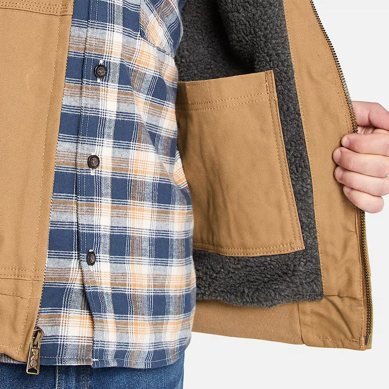 Men's Gritman Fleece-Lined Hooded Canvas Jacket (TB0A1VB4)