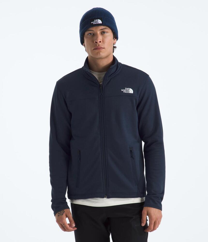 Mens Cedar Trail Grid Fleece Full Zip Jacket (NF0A8AZF)