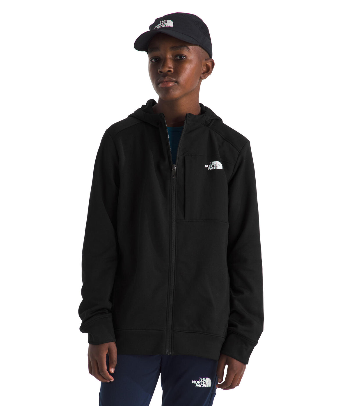 Teen TNF Performance Fleece Full Zip Hooded Jacket