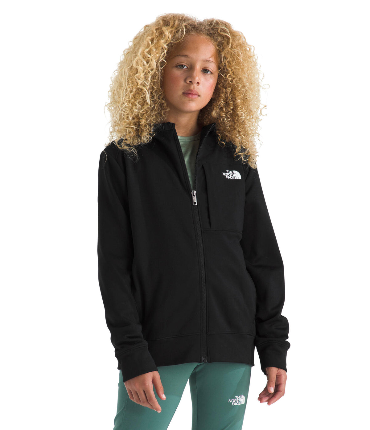 Teen TNF Performance Fleece Full Zip Hooded Jacket