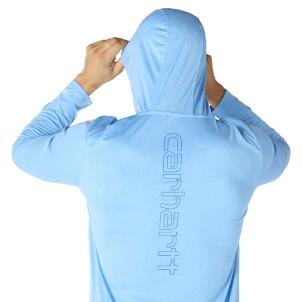Force® Sun Defender™ Lightweight Long-Sleeve Hooded Logo Graphic T-Shirt (106165)