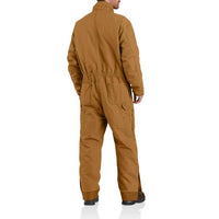 Washed Duck Insulated Coverall Carhartt Brown